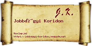 Jobbágyi Koridon névjegykártya